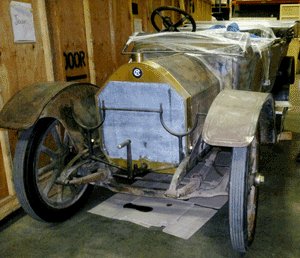 1914 Chalmer Antique Car for International Shipment to England Starting To Be Prepared