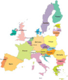 European Union Icon Map
