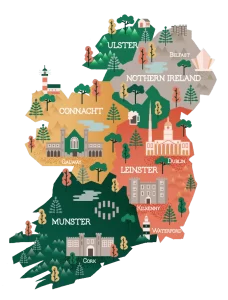 Irish Counties 693 by 912