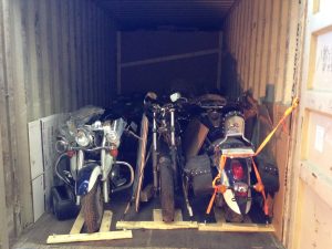 Containerized Crated Motorcycle Shipment
